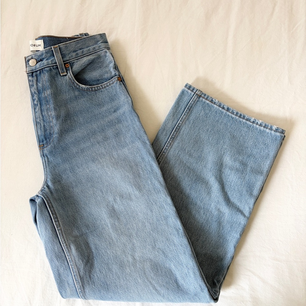 Aritzia Denim Forum The '90s Lo-Rise Baggy Wide Jean Women's 25W - Picture 5 of 11
